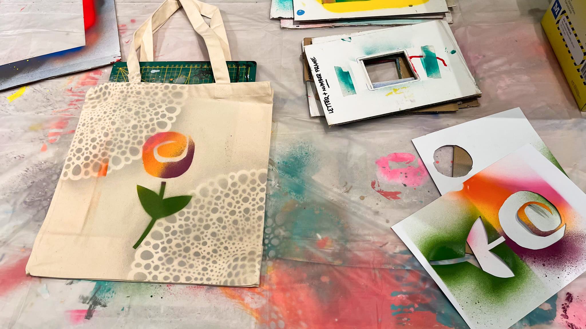 Workshop Stencil Art